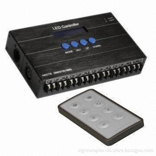 LED Lighting Controllers with 12/24 and 4A/12V DC Input Voltage and Zero to 255 Changing Speed Level